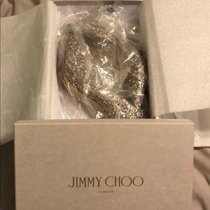 Rose gold glitter jimmy choo
